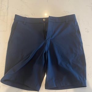 Men's 9" Lululemon Commission shorts 32 navy blue